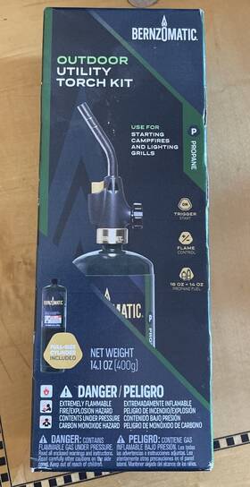 Wk2301c Bernzomatic Outdoor Utility Torch Kit And Propane Cylinder New/boxed Wk2301c Bernzomatic Outdoor Utility Torch Kit And Propane Cylinder New/boxed
