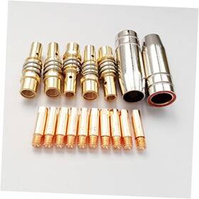 Bwpr1605250007 Best Welding Partner 17pk Co2 Mig Torch Mb 15ak Accessories Kit M6 25 0.8