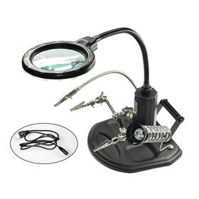 13ac1902034 Bestvisse Soldering Station Magnifying Glass Iron Holder Desktop Magnifier