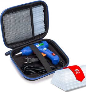 Bjabtan 763470634655 Hot Glue Gun Kit 40 Sticks For Mini Transparent White