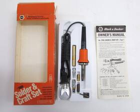7990 Black Decker And Tools 27 Watt Soldering Iron Kit No