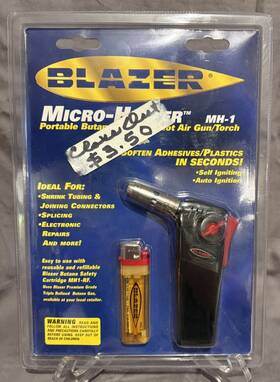 Blazer 085244000337 Micro-heater Mh-1 Portable Butane Torch Brand New In Pkg