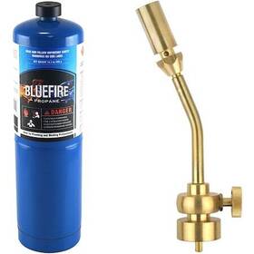 Btm-7010-k-p Bluefire Brass Pencil Flame Torch With Propane Cylinder