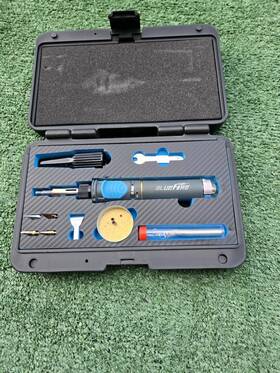 Mrt-1117k Bluefire Mini Torch Cordless Butane Soldering Iron Kit Rechargeable Used