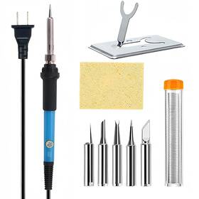 Bolthub 032134489040 Soldering Iron Kit 60w 110v 9-in-1 Adjustable Temperature Welding Tool Set