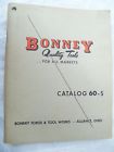 Bonney Tools Works-1959-ohio Tool 60--bonney Catalog Quality Forge