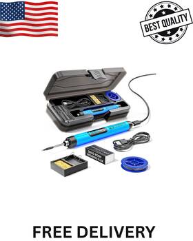 Branded 705353617621 Cordless Usb Rechargeable Portable Soldering Iron Digital Adjustable Display Sc