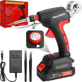 Branded 705353880711 Cordless Soldering Iron Welding Kit - 60w 200-450 Adjustable Temperature One-ha