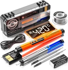 Branded01 313036251279 Cordless Usb Digital Rechargeable Portable Soldering Iron Carrying Temperature