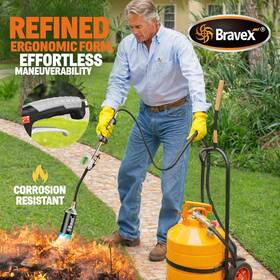 Pt-308-bx Bravex Weed Burner Torch Propane With 10ft Hose For Garden Wood Ice Snow Roofing