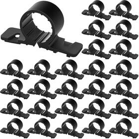 Briwooody Rry-briwooody-1333 50 Pack 3/4 Inch Pipe Supports Suspension Clamp Black