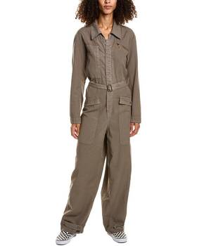 14116827980001 Burning Torch Workwear Coverall Womens Brown Xs