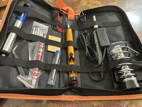 Fbad950 Case 60w Adjustable Soldering Iron Kit With Stand Tips Desolder Pump Full Set