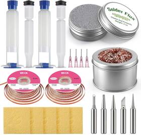 Ia-ceoighe-0509 Ceoighe Soldering Tip Cleaning Kit Include Flux Paste Tinner Solder Wick Iron