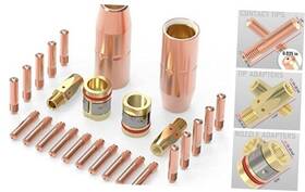 Yw-m25-0.9 Changzhou City Kina Welding And Cutting Equipment Co.ltd Mig Gun Accessory Kit .035 Inch Tip-nozzle-diffuser