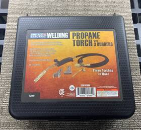 57060 Chicago Welding Electric Propane Blow Torch Kit 44 Inch Extension Hose 3 Burners Brazing 101