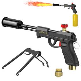 Ciokea 445017192189 Propane Torch Gun 4500 Adjustable Flamethrower Fire With Safety Lock