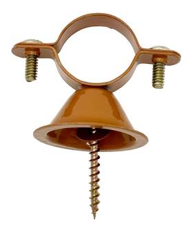 Clamptitan 662747843823 Bell Hanger Copper Coated Steel Epoxy 10 Pieces 3/4 Inch