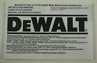 Dw980-dw985 Cordless Dw987-dw989 Dewalt Dw978 Instruction Drill Manual Driver Dw980-dw985 Cordless Dw987-dw989 Dewalt Dw978 Instruction Drill Manual Driver