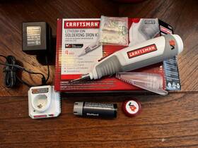 Craftsman 033287151615 4v Cordless Lithium-ion Soldering Iron V48200 Works Complete