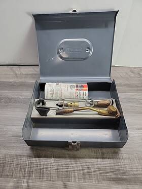 2.793.504 Craftsman Propane Torch Burner Kit With Metal Case Vintage
