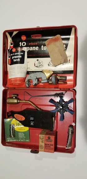 54209 Craftsman Vintage Sears Multi-purpose Propane Torch Kit With Case See Dets