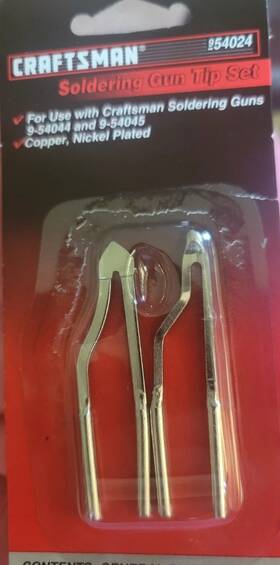 954024 Craftsman Soldering Gun Tips 954024. New In Package