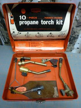 95434 Craftsman Vtg Multi-purpose Propane Torch Tips Kit With Red Metal Tool Box Usa 95434 Craftsman Vtg Multi-purpose Propane Torch Tips Kit With Red Metal Tool Box Usa