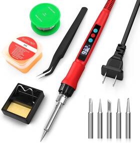 100w Crtsweker 445039851897 Soldering Iron Kit Gun With Led Digital Display Adjustable Temp 100w Crtsweker 445039851897 Soldering Iron Kit Gun With Led Digital Display Adjustable Temp