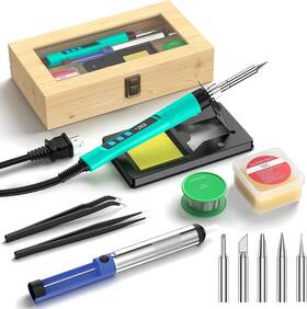 Crtsweker 705353375736 Soldering Iron Kit 190w Gun 110v Led Solder For Electronics Adj