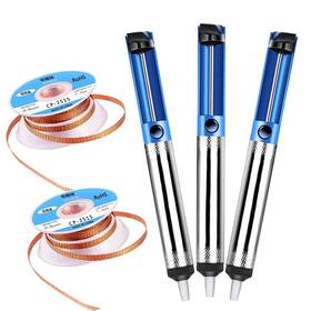 Dafurui 788505347256 Solder Sucker 3pcs Desoldering Pump And 2pcs Wick Braid2.5mm W