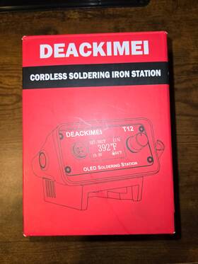 Deackimei 313092257260 Cordless Soldering Iron Station For Milwaukee 18v Battery 1 Tip