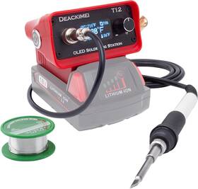 Deackimei 445013223269 Cordless Soldering Iron Station For Milwaukee 18v Battery Temperature Adjustabl