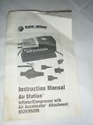 9528s Decker 9528 Black Manual Station Instruction Air 9528s Decker 9528 Black Manual Station Instruction Air