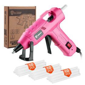 Dekopro Dkgg20t7gp-az-ul Mini Hot Glue Gun Kit 20watt High Temp Guns 20w Gule Pink
