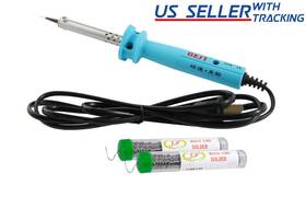 30jy-2-1208 Delcast 30w Precision Tip Soldering Iron With 2x 0.8mm Rosin Core Solder Wire 12.5g/ea 30jy-2-1208 Delcast 30w Precision Tip Soldering Iron With 2x 0.8mm Rosin Core Solder Wire 12.5g/ea