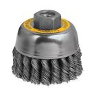 Dw4910 Dewalt 5 Steel Arbor Carbon Cup "-11 .020 " 8 Brush 3 Knotted