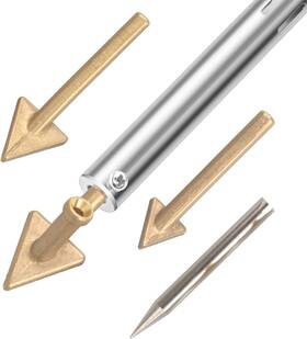 Dlronwey 744110465624 Plastic Welding Soldering Iron Tip Triangular Copper Head Welder Accessory 4 Pc