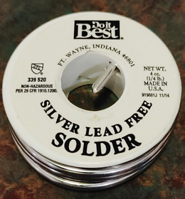 339-520 Do It Best Corp. 4 Ounce 1/4 Lb. Silver Lead-free Solder