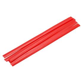 Duefixing 693974058582 5pcs Red Plastic Welding Rods 9.5mm X 200mm Hdpe Strip 0.4inch 8inch