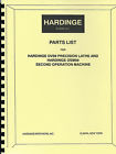 Dsm59 Dv59 List Operation Manchine Hardinge Parts Lathe