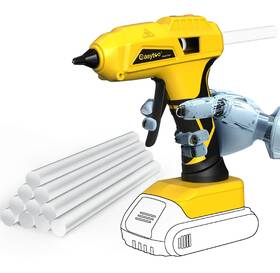 E-901a Easytoo Hot Glue Gun Cordless Craft Guns Compatible With For Dewalt Battery