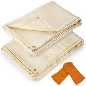 Eldar 731299983087 2-pack Welding Blanket 4x6 Feet - Fire Retardant Insulation Set With Eldar 731299983087 2-pack Welding Blanket 4x6 Feet - Fire Retardant Insulation Set With