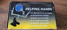 Electronix Express 060836 Helping Hand Magnifier - Aid Tool For Soldering Gluing Assembly Building