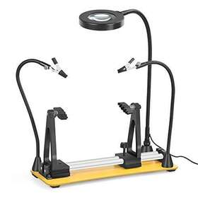 Eooku 717777050571 Circuit Board Holder - Adjustable 360 Degree Flipping With Magnifying Glass F