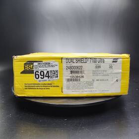 248000622 Esab Dual Shield 7100 Ultra Flux Cored Welding Wire Spool .035 Mig Welder 248000622 Esab Dual Shield 7100 Ultra Flux Cored Welding Wire Spool .035 Mig Welder