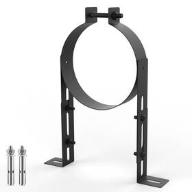 Va-6vjc-5t9e Fardtry 6 Inch Chimney Pipe Support Bracket Adjustable Vent Wall Black