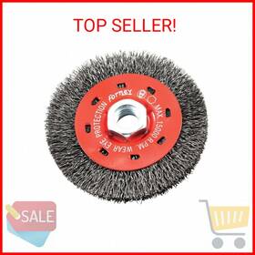 Forney 032277727885 72788 Wire Wheel Brush Coarse Crimped With 5/8-inch-11 Threaded Arbor 4