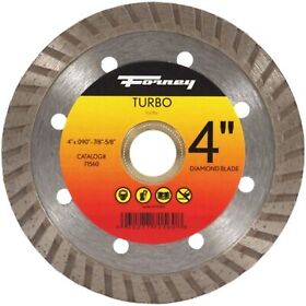 71560 Forney Diamond Cut-off Blade With 5/8-inch Through 7/8-inch Arbor Turbo