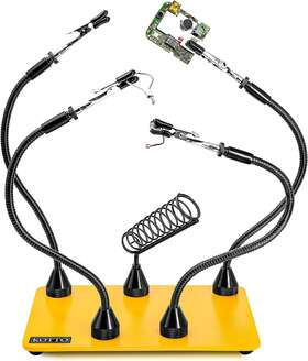 Fstop Labs 689828341573 Third Hand Soldering Tool Pcb Holder Four Magnetic Based With Iron Flexi